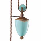 Lampe Metallverriegelung Land und Evelyn Töpferhandwerk Viadurini