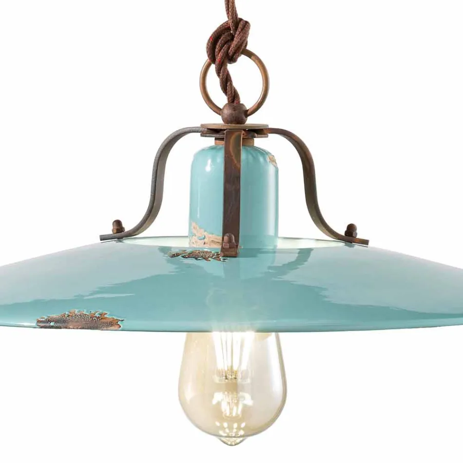 Lampe Metallverriegelung Land und Evelyn Töpferhandwerk Viadurini