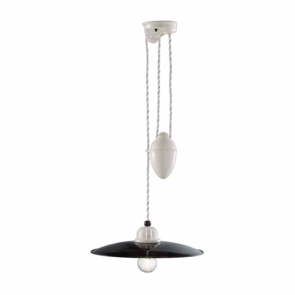 Flaschenzug lampe aus keramik melissa ferroluce