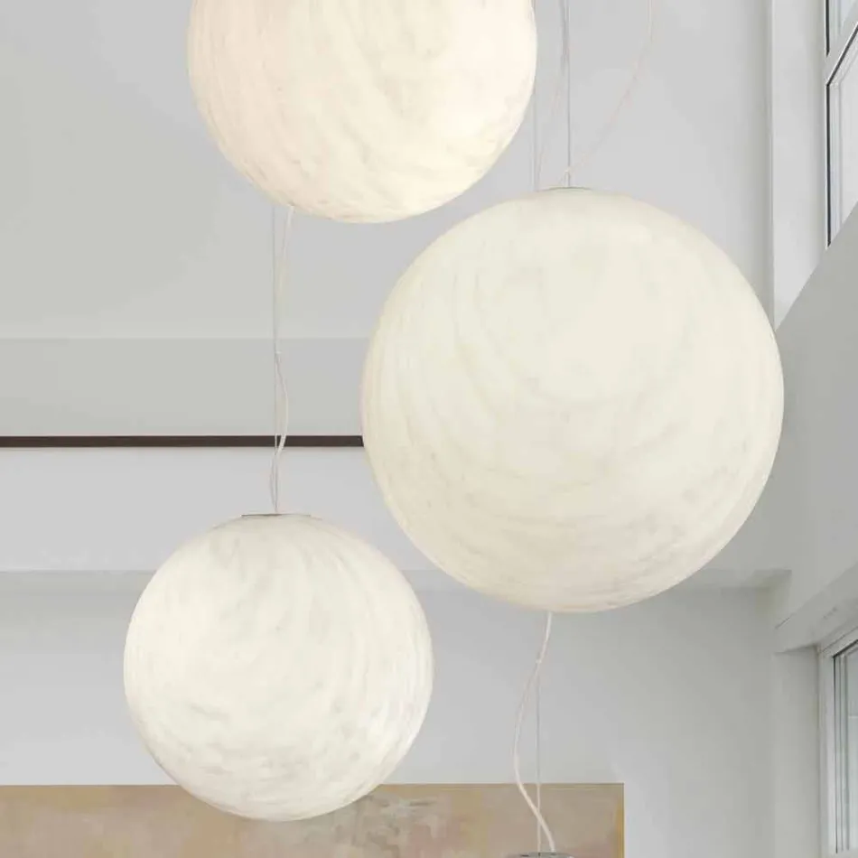 Slide Mineral Polyethylen Pendelleuchte hergestellt in Italien Viadurini