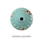 Handgefertigte Hängelampe aus Eisen und Keramik mit Gitter - Industriell Viadurini