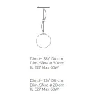 Handgefertigte Hängelampe aus mundgeblasenem weißem Venedig-Glas - Schnee Viadurini