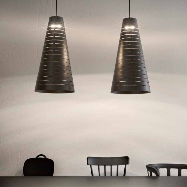 Design hängeleuchte aus stahl – cervino aldo bernardi