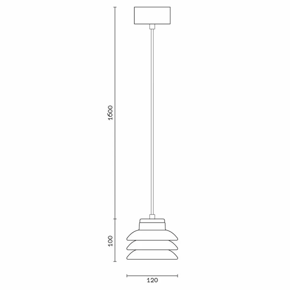 Pendelleuchte aus Keramik und modernem Aluminium in Italien, Asien Viadurini