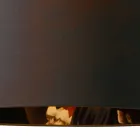 Hängelampe aus anthrazitfarbenem Leinen mit internem Designdruck 2 Größen - Bramosia Viadurini