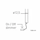 Hängelampe aus weißem Polyethylen und Metall Made in Italy - Asturien Viadurini