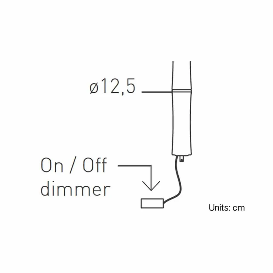 Hängelampe aus weißem Polyethylen und Metall Made in Italy - Asturien Viadurini