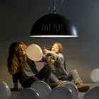 Hängelampe aus Kunstharz In-es.artdesign Half Moon Moderne Tafel Viadurini