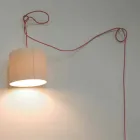 Moderne Pendelleuchte In-es.artdesign Candle 2 aus farbigem Laprene Viadurini