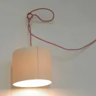 Moderne Pendelleuchte In-es.artdesign Candle 2 aus farbigem Laprene Viadurini