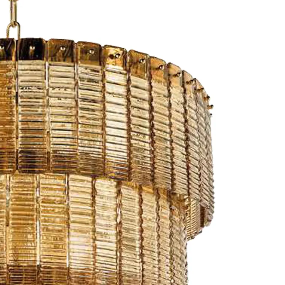 Moderne Hängelampe aus handgefertigtem Luxusglas Made in Italy - Valadier Viadurini