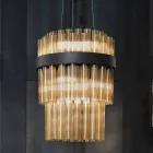 Moderne Hängelampe aus mundgeblasenem Luxusglas Made in Italy - Maesta Viadurini