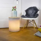 Tischleuchte für Außen- oder Innenausstattung mit LED, Solar oder E27 - Tamburostar Viadurini