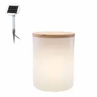 Tischleuchte für Außen- oder Innenausstattung mit LED, Solar oder E27 - Tamburostar Viadurini