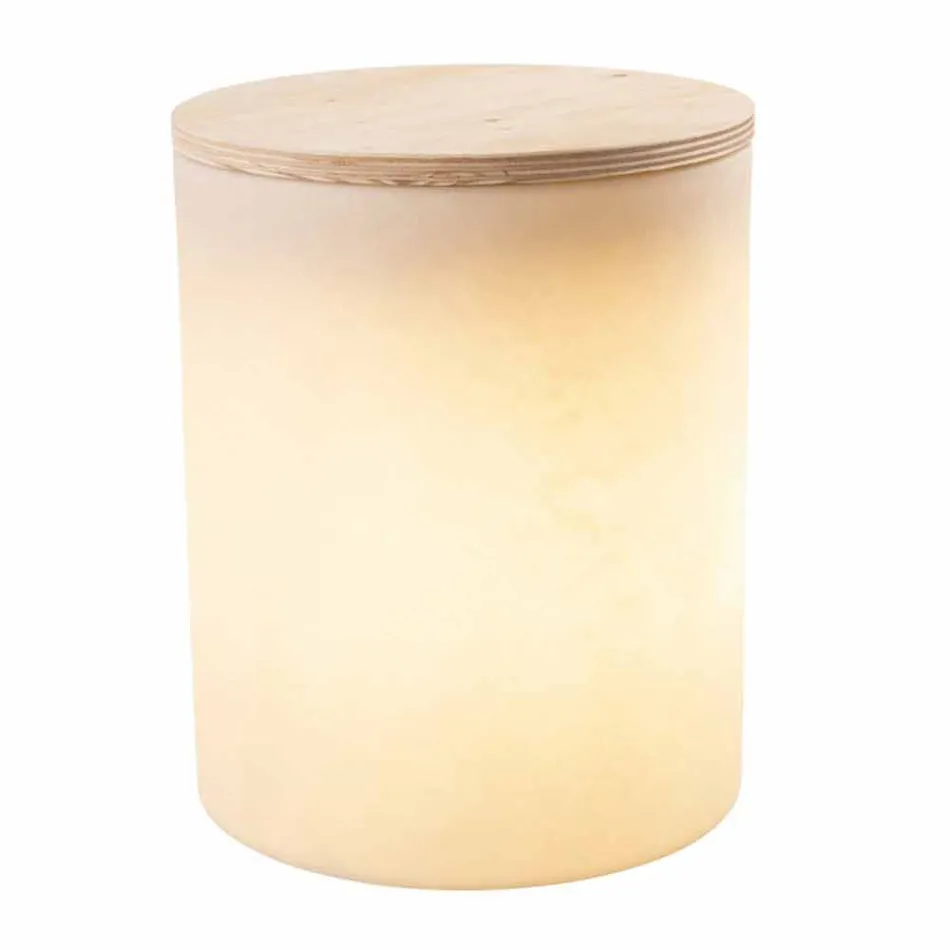 Tischleuchte für Außen- oder Innenausstattung mit LED, Solar oder E27 - Tamburostar Viadurini