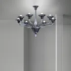Kronleuchter aus venezianischem Glas 8-flammig Made in Italy - Ismail Viadurini