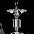 8 Lichter Glas Design Kronleuchter mit Ivy Kristall Dekorationen Viadurini