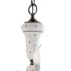 Handgefertigter Kronleuchter aus Keramik und antikem Messing – Sanremo Viadurini