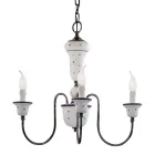 Handgefertigter Kronleuchter aus Keramik und antikem Messing – Sanremo Viadurini