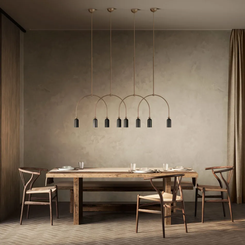 Kronleuchter mit 2 Lichtern in verschiedenen Ausführungen, hergestellt in Italien – Lady Viadurini