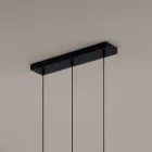 Kronleuchter mit 3 LEDs aus pulverbeschichtetem Aluminium und verstellbarem Kabel – Buxus Viadurini