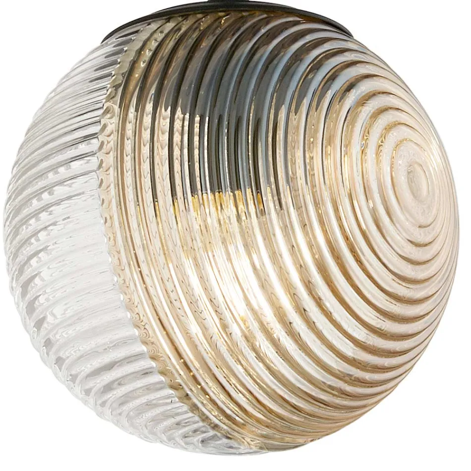 Kronleuchter mit 3 Lichtern aus mundgeblasenem Glas in Form einer Kugel Made in Italy - Prilla Viadurini