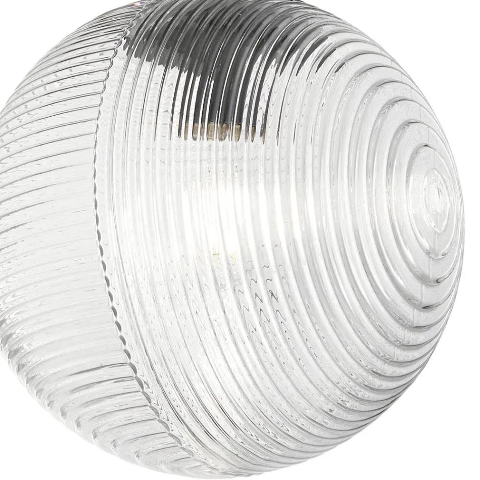 Kronleuchter mit 3 Lichtern aus mundgeblasenem Glas in Form einer Kugel Made in Italy - Prilla Viadurini