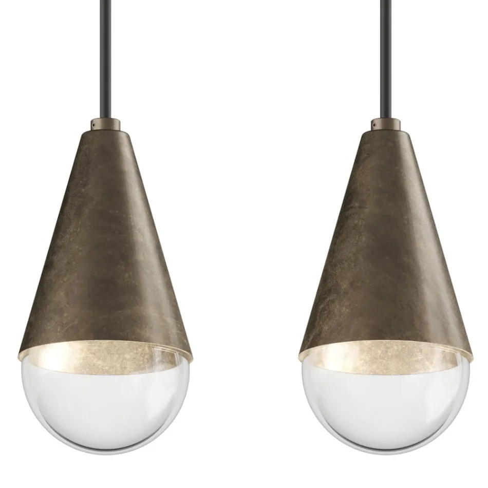 Kronleuchter mit 5 Lichtern aus Eisen und Glas, hergestellt in Italien – Cloudy Viadurini