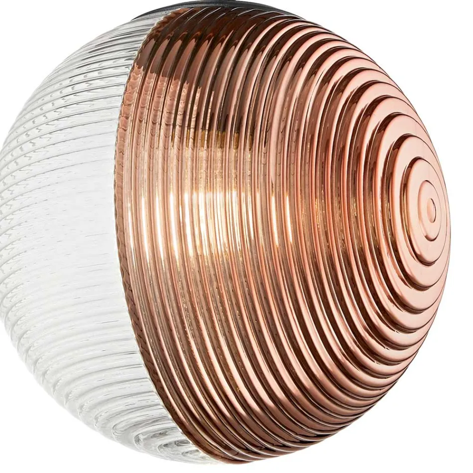 Kronleuchter mit 8 Lichtern aus mundgeblasenem Glas in Form einer Kugel Made in Italy - Prilla Viadurini