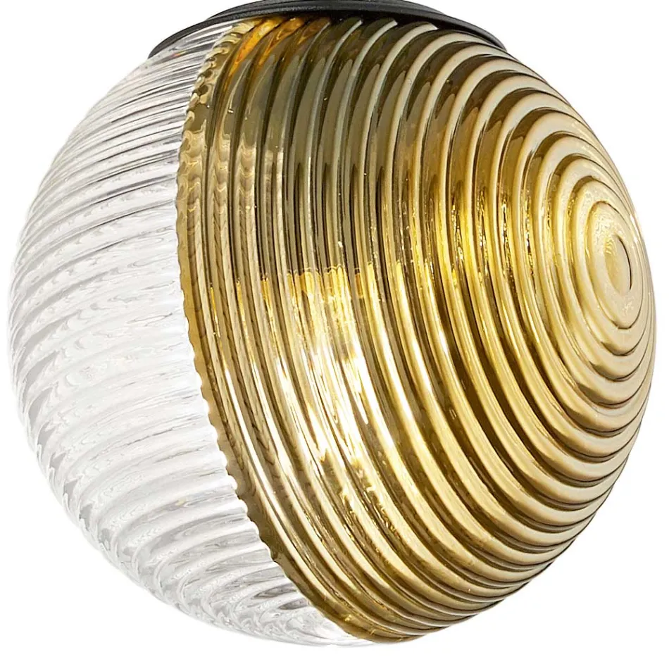 Kronleuchter mit 8 Lichtern aus mundgeblasenem Glas in Form einer Kugel Made in Italy - Prilla Viadurini