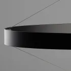 Kronleuchter mit Glaskörper und 6 Aluminiumkreisen - Clara Viadurini