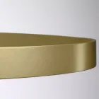 Kronleuchter mit Glaskörper und 6 Aluminiumkreisen - Clara Viadurini