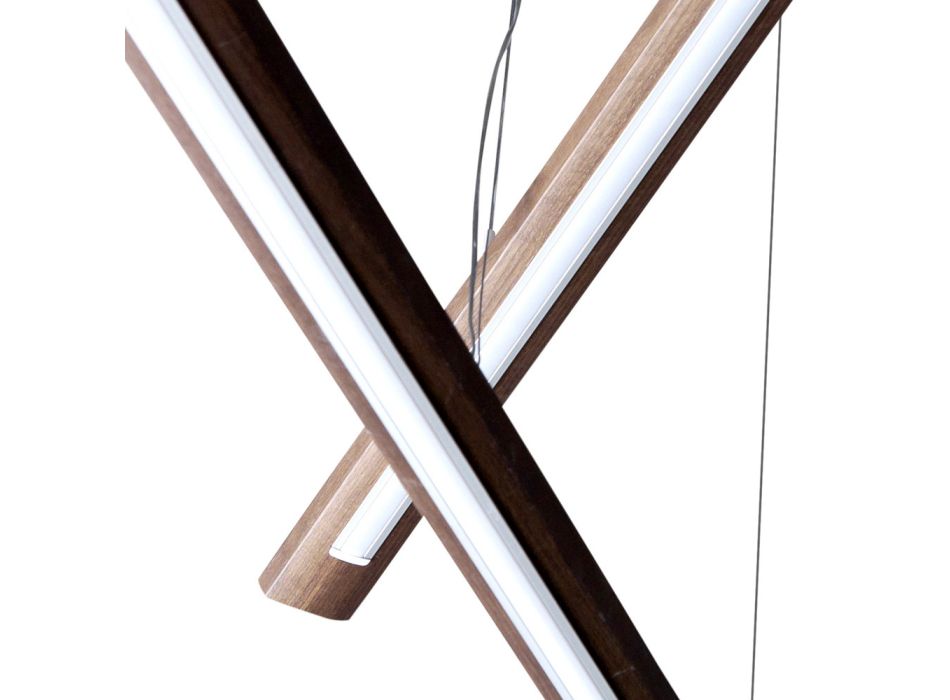Ein 4-teiliger Design-Kronleuchter aus Holz von Grilli York in Italien