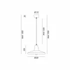 Industrie-Design-Stil antike Eisen Kronleuchter Monica Viadurini