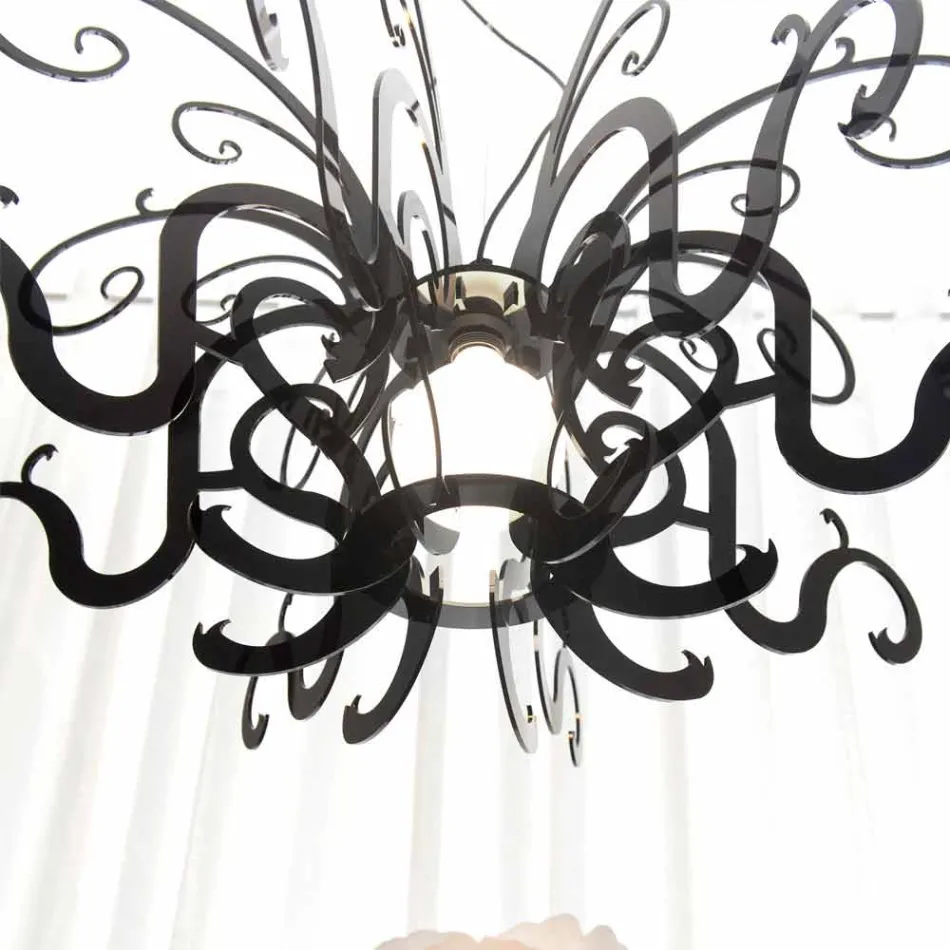 Plexiglas-Kronleuchter mit modernem Design, hergestellt in Italien, Malito Viadurini