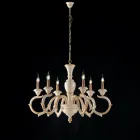 In Italien gefertigter Kronleuchter aus Holz für die Inneneinrichtung – Florenz Viadurini