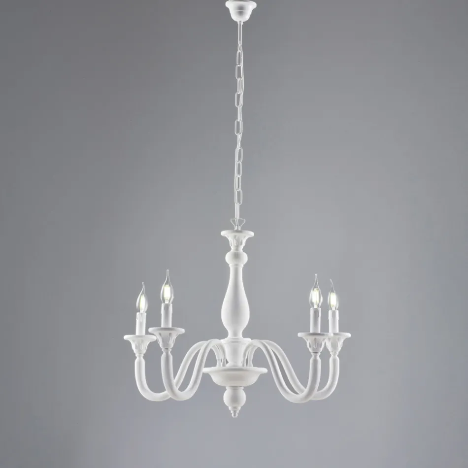 Italienischer Kronleuchter aus Holz für die Inneneinrichtung - Siena Viadurini