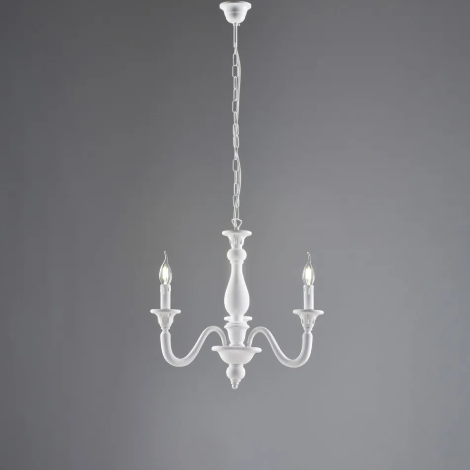 Italienischer Kronleuchter aus Holz für die Inneneinrichtung - Siena Viadurini