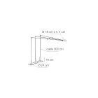 Kronleuchter aus Metall mit verschiedenen Oberflächen Made in Italy - Mira Viadurini
