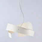 Asteroide: Ein Kronleuchter aus schwarzem Metall und Glas für moderne Räume. Viadurini