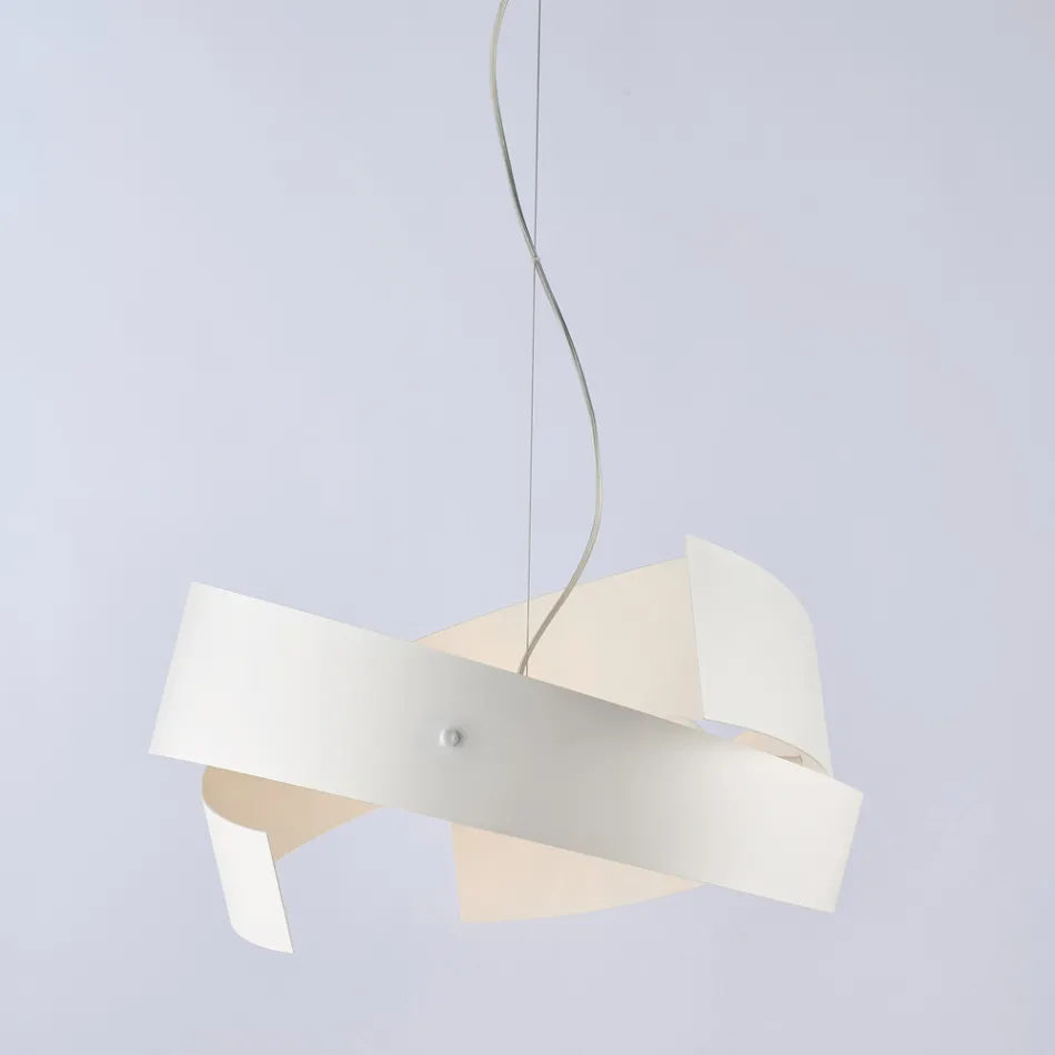 Asteroide: Ein Kronleuchter aus schwarzem Metall und Glas für moderne Räume. Viadurini