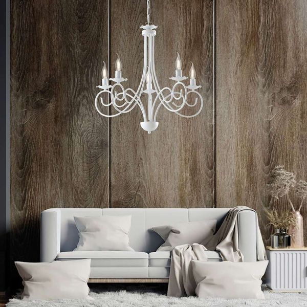 Kronleuchter aus metall und glas für elegante innenbeleuchtung – laguna