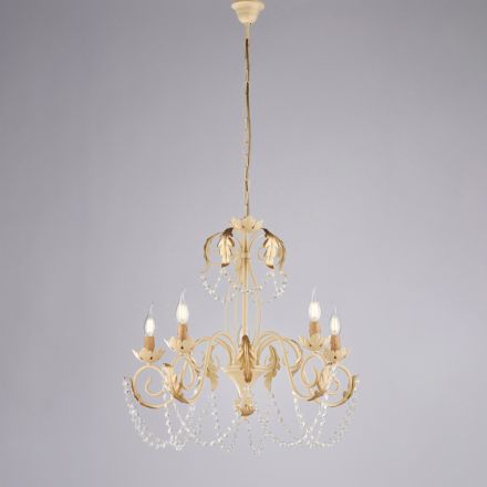 Metall-Kronleuchter für helle und einladende Innenräume – Perla Viadurini