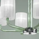 Kronleuchter aus Glas und Metall in Venedig, handgefertigt in Italien - Graham Viadurini