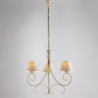 Zweiflammiger Kronleuchter aus Glas und Metall für elegante Räume – Draco Viadurini