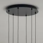 Kronleuchter aus mundgeblasenem Glas, farbig und mit Balloton-Dekoration - Fee Viadurini