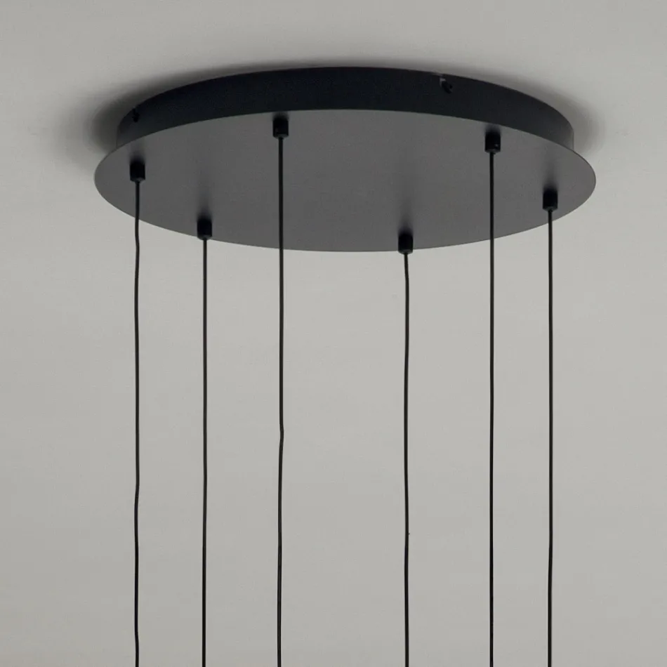 Kronleuchter aus mundgeblasenem Glas, farbig und mit Balloton-Dekoration - Fee Viadurini