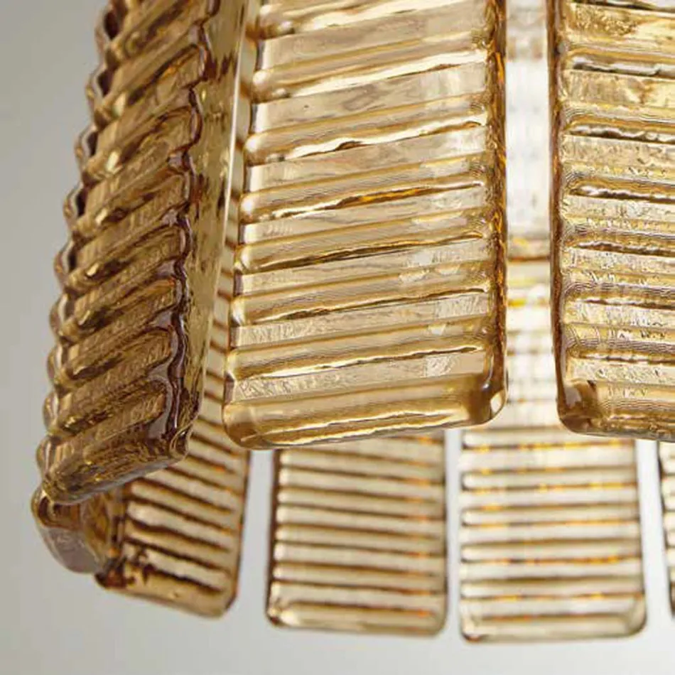 Moderner Kronleuchter 36 Lichter aus italienischem, handgefertigtem Luxusglas - Valadier Viadurini