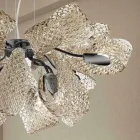 Moderner Kronleuchter mit 12 Lichtern aus Venedig Glas, Made in Italy - Diamonique Viadurini