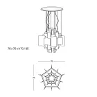 Velis – Elegant gestalteter, moderner Kronleuchter aus Fusingglas, hergestellt in Italien Viadurini